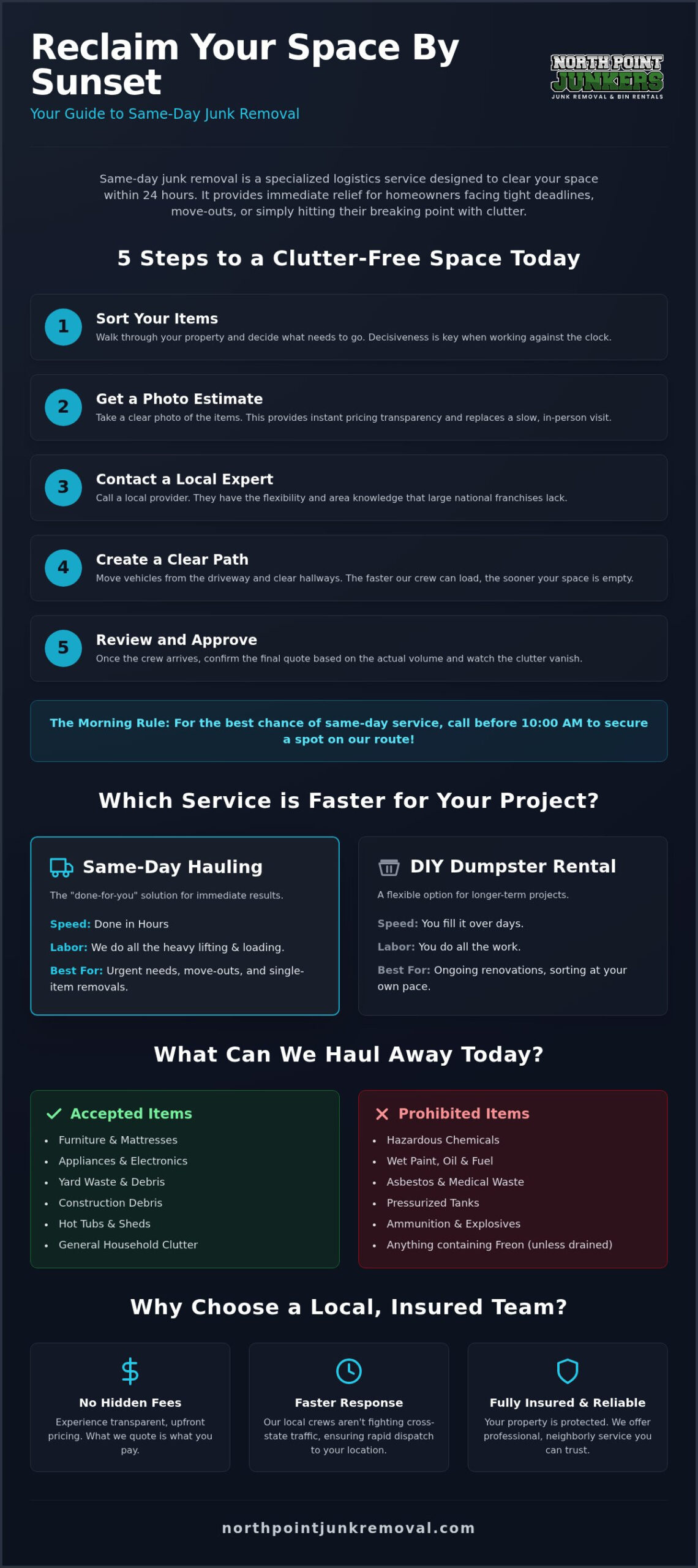 Same Day Junk Removal: How to Reclaim Your Space in 24 Hours or Less