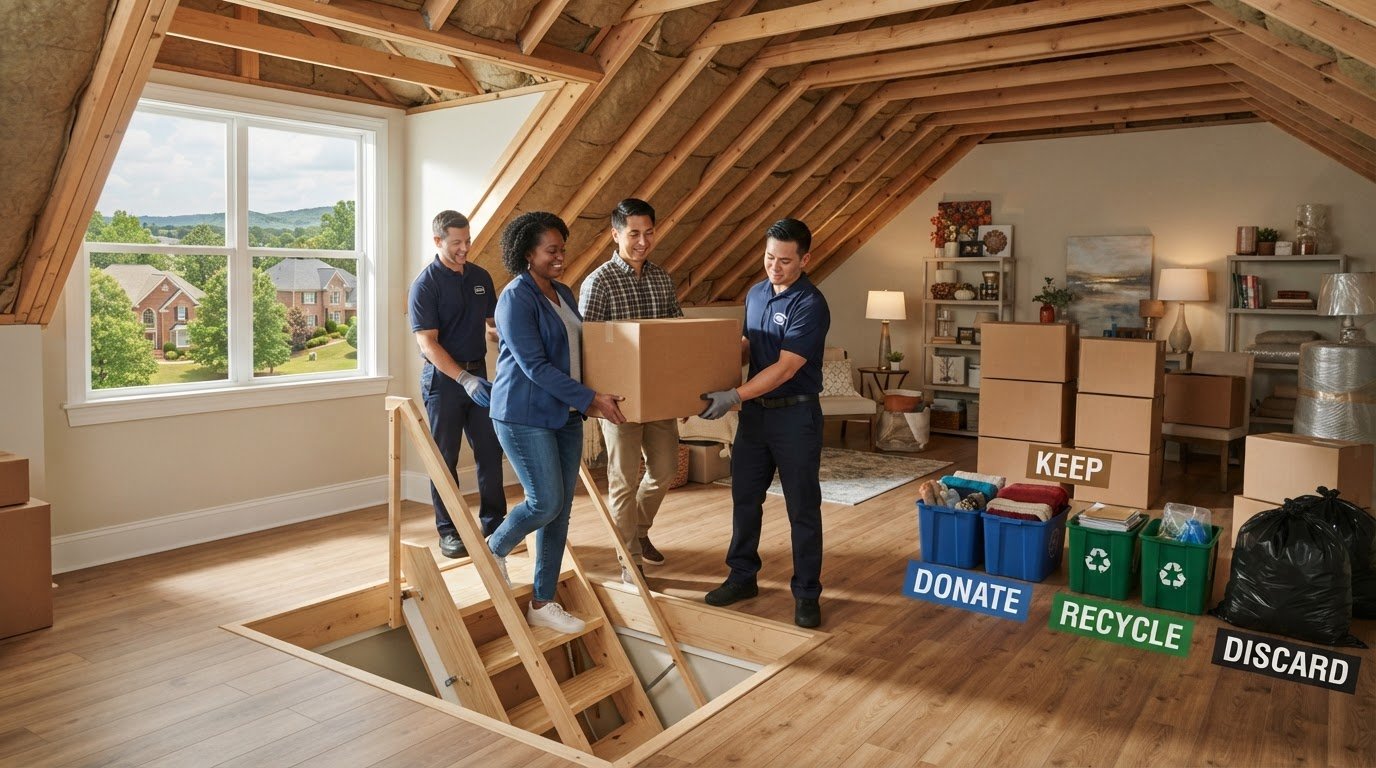Attic Cleanout in Johns Creek, GA and How Long It Takes