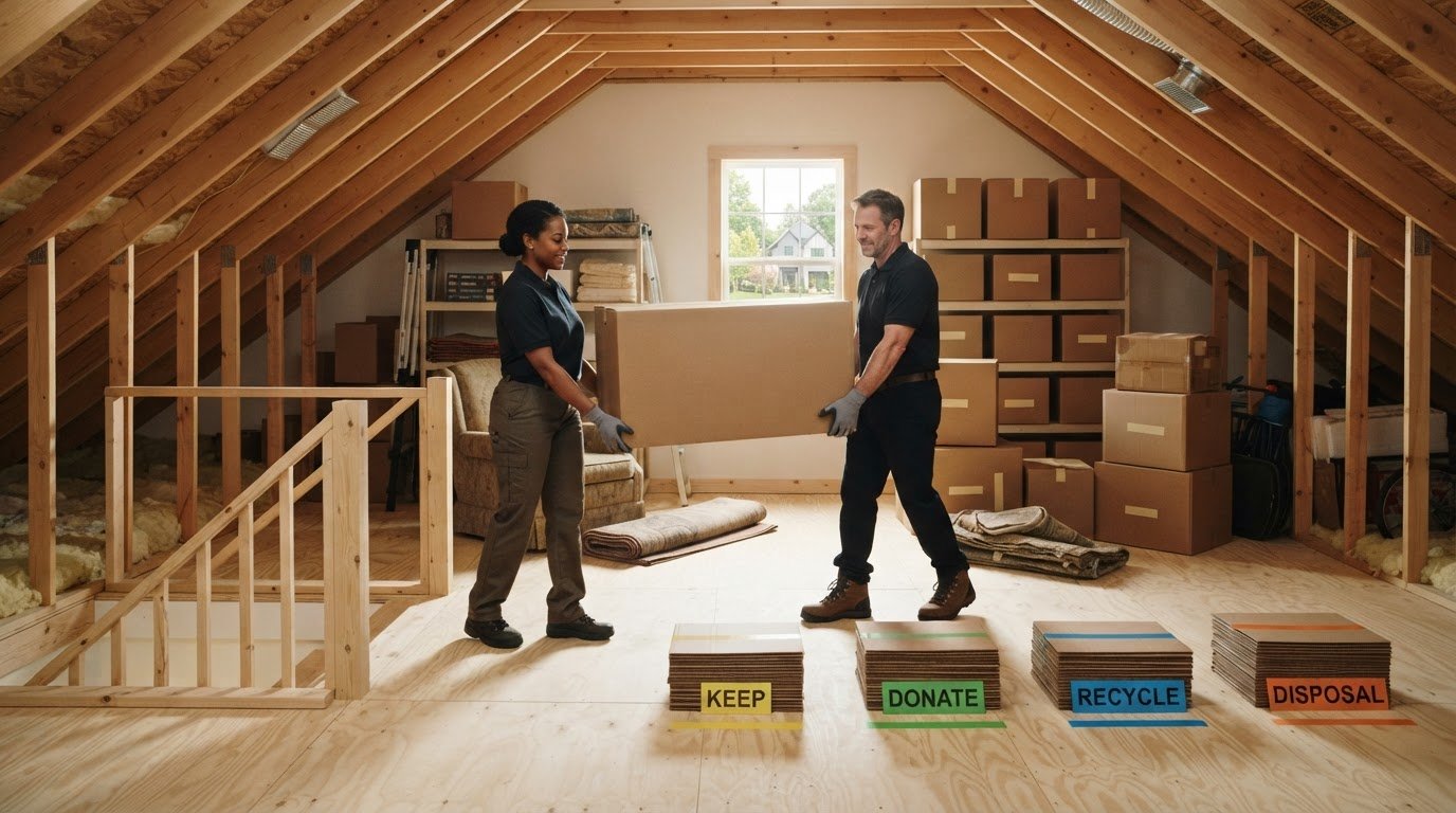Attic Cleanout in Milton, GA: Pricing and Removal